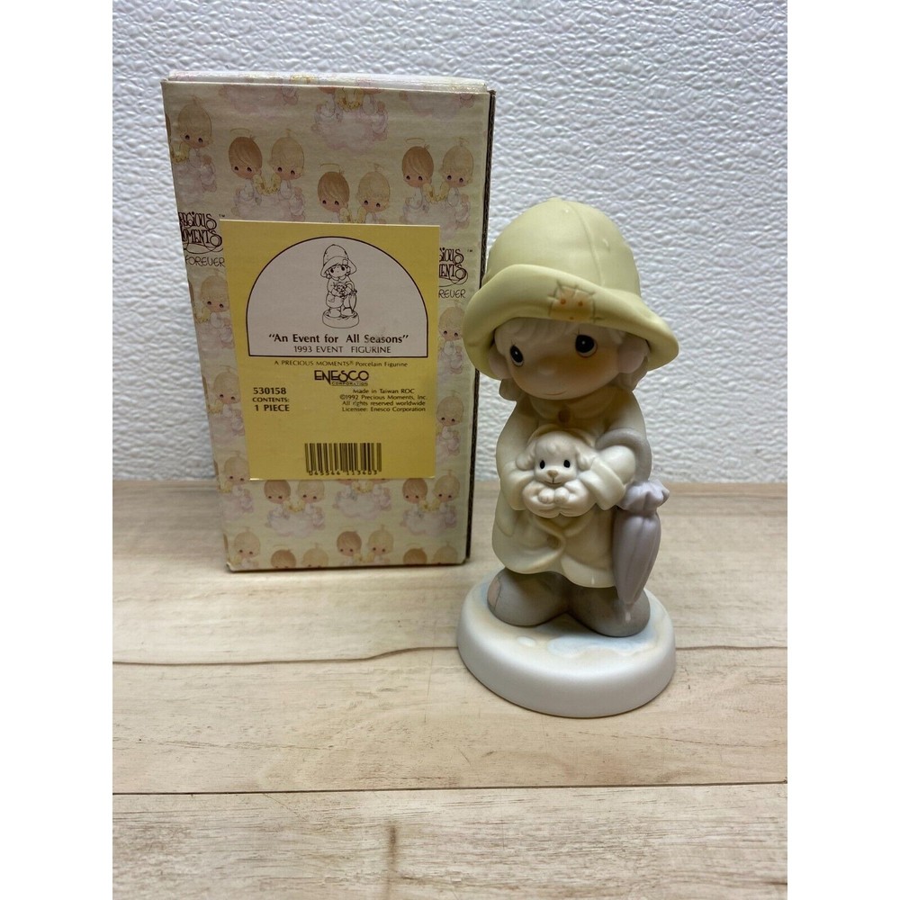Vtg 1993 Enesco Precious Moments An Event Ror Seasons Porcelain Figurine